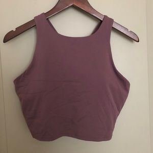 Cropped yoga/fitness tank